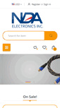 Mobile Screenshot of nda-electronics.com